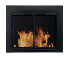 Pleasant Hearth AN-1010 Alpine Small Fireplace Glass and Mesh Screen - Black picture