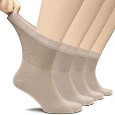 MEN Thin Diabetic Ankle BAMBOO Socks, Solid Colors, MEDIUM, Casual, 4-Pair picture