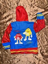 Vintage Official 1980's M&M's World Youth size 6X Rain Jacket Lined zip up Jacke picture