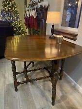 Antique Walnut Drop leaf table - very good condition picture