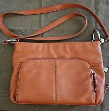 Vintage Tignanello Burnt Orange Rust Leather Shoulder Bag Handbag Purse picture