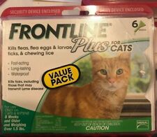 Frontline Plus for CATS 8 WEEKS  6 Doses GENUINE FACTORY SEALED  picture