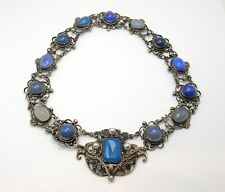 C.1850 AUSTRO-HUNGARIAN EMPIRE CHALCEDONY SILVER NECKLACE - V.NICE - BEST OFFER picture
