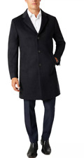 KENNETH COLE REACTION Men's Slim Fit Overcoat Charcoal 36S Single-Breasted Grey picture