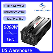 car converter 12v/24v/48V  5000w 6000w pure sine wave dc to ac power inverter picture