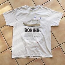 Tom Sachs boring Nike shoe ad campaign, 2000s print ad, retro thrift store tee picture