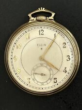 1930’s Elgin Pocket Watch Seconds 10K Gold Filled 1934 Star 3426 Serial Works picture