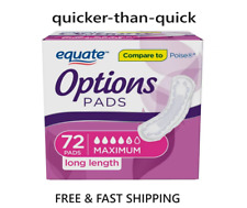 Equate Options Women's Moderate-Regular Incontinence Pads,72 count picture