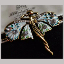 Vintage Art Nouveau Style Fairy Nymph Brooch Shawl Pin Pendant Jewellery Gift picture