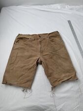 Carhartt Shorts Men’s 34x10 Canvas Jorts Cut Off Raw Vintage Y2K 90’s Union Made picture