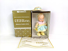SHEbee Horsman Miniature Replica Doll NIB Springtime Straw Hat 5 inch 1996 picture