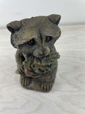 Vintage Raccoon Statue 6 Inches 1995 Signed picture