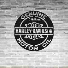Harley Davidson Genuine Motor Oil Sign Antique Old Gas Oil Sign Biker Mobil picture