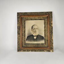 19th Century Antique Photograph Ornate Wood Frame Civil War Era Ohio Sherrick picture