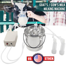 Electric Portable Milking Machine Cow/Goat/Sheep Milker Vacuum Pump Tool 2024 picture