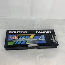 Vintage Japanese style Pencil Case Fighting Falcon F-15 Made In Taiwan picture