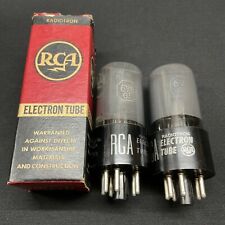 MATCHED PAIR RCA 6V6GT AMPLIFIER POWER VACUUM TUBES TESTED Strong K.10481.C picture