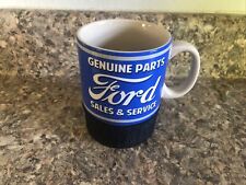 Vintage Ford Genuine Parts Sales & Service Automobiles Tire Coffee Tea Desk Mug picture