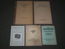 1920'S-1930'S PHOTOGRAPHY PAMPHLETS LOT OF 5 - CAMERA - LIGHTING - J 3470 picture