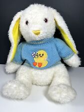 LG Easter White Bunny in Duck Sweater Plush 19.5