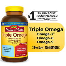 Nature Made Triple Omega 369 Softgels, Dietary Supplement, 170 Count picture