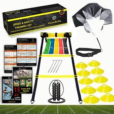Speed Agility Training Set, Includes Agility Ladder, Jump Rope, Resistance Pa... picture