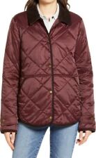 New Barbour Women's Doncaster Quilted Jacket In Blackberry Size 8 US/12 UK $250 picture