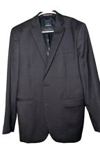 Men's Size 40R Daniel Hecter Paris Wool Blue Pinstripe Suit Jacket Sport Coat picture