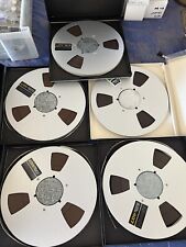 Lot of 5 Vintage Ampex 407 Metal Tape Deck Reels 1/4” Tape Bob Wills Recordings picture