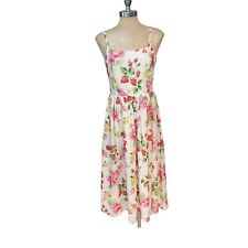 Vintage Laura Ashley floral strawberry Dress US Small picture