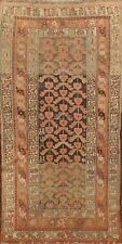Antique Pre-1900 Traditional Area Rug Wool Hand-Knotted Vegetable Dye Carpet 3x6 picture