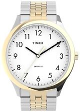 Timex TW2U40000, Easy Reader, Men's, 2-Tone Expansion Watch, Indiglo, NEW picture