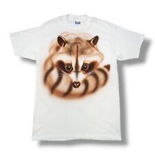 Vintage Industrial Light & Magic Airbrushed Raccoon Hanes T-Shirt Size L picture