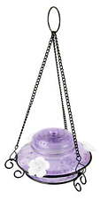 Wild Wings Illuminated Antique Glass Top-Fill Hummingbird Feeder 14 oz Lilac picture