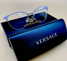 Versace VE 1247 1000 52-17-140 mm Women's Cat Eye Eyeglasses 100% ORIGINAL picture