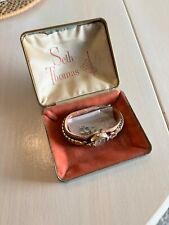 Dainty Seth Thomas Small Ladies Watch with box 10k bezel picture