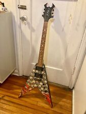 B.C. Rich Skull Pile Flying V Guitar - 2003 Body Art Collection picture