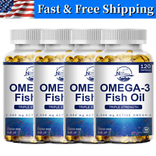 1-4X Omega 3 Fish Oil Capsules Triple Strength Joint Support 2160 mg EPA & DHA picture