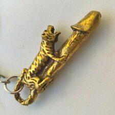 Paladkik Tiger Brass keychain Yantra Talisman Rope Magic Holy Thai Love Amulet picture