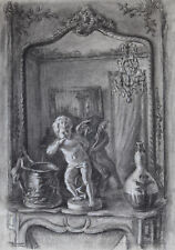 Louis Dupuis (1862-1951) (336) - charcoal - still life picture