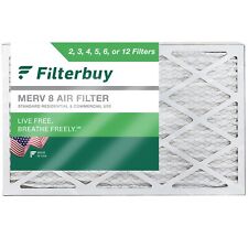 Filterbuy 12x24x1 Pleated Air Filters, Replacement for HVAC AC Furnace (MERV 8) picture