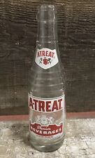 A-TREAT Premium Beverages 8 oz. Clear Glass Soda Bottle, Allentown, PA picture