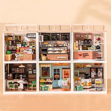 Rolife 6 Packs Super Creator Plastic DIY Mini LED Dollhouse Toy Kids Xmas Gifts picture