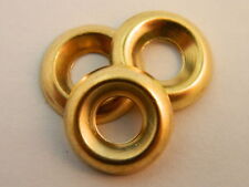 #10 Brass Finishing Cup Washer Qty 100 picture