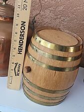 Vintage Wooden Whiskey Wine Keg Barrel Mini Oak wood  picture