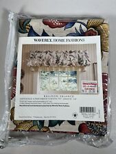 Vintage Waverly GreenfieldBalloon Valance Tapestry 79 x 14 Floral NIP picture