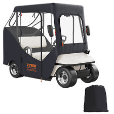 VEVOR 2 Passenger Golf Cart Cover Waterproof Driving Enclosure 600D Polyester picture