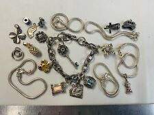 Collection Lot Variety Mostly Vintage Sterling Silver Charms and Bracelets - P1 picture