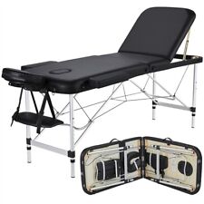 Aluminium Professional Massage Table Adjustable Portable Lashing Bed 3 Folding picture