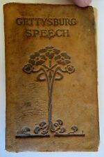Abraham Lincoln Select Speeches & Letters c. 1900 small leather book picture